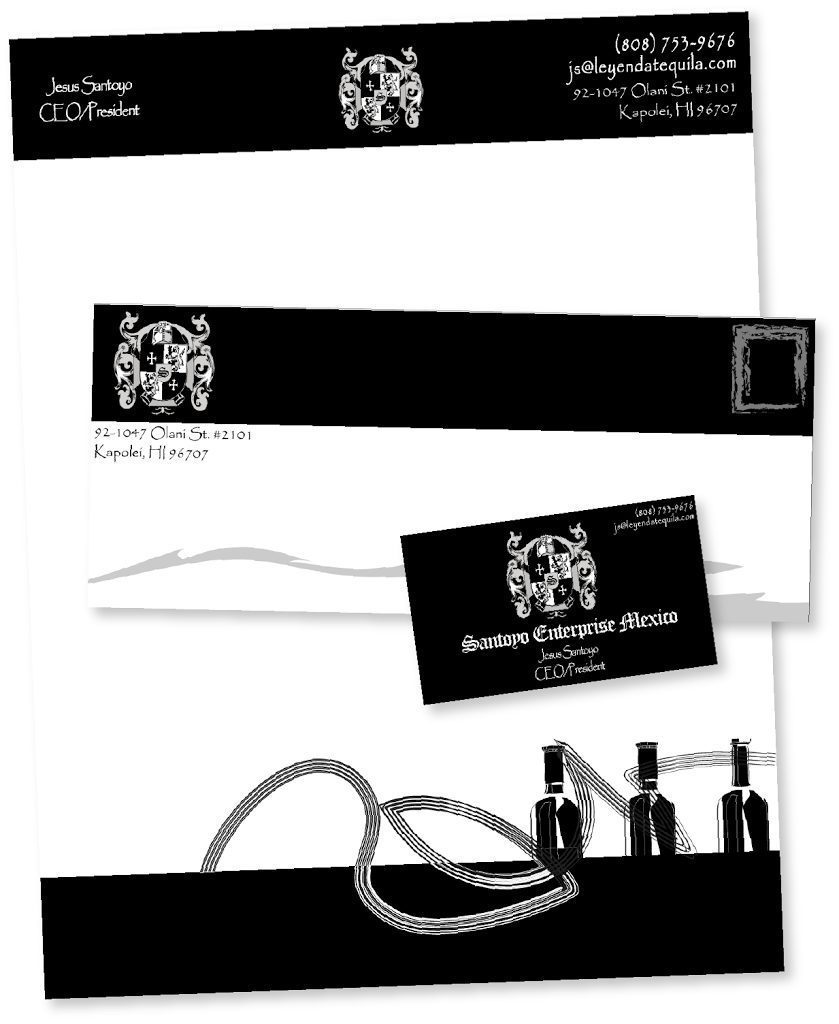 Business Cards, letterheads, envelopes custom designs, as well as brand identity