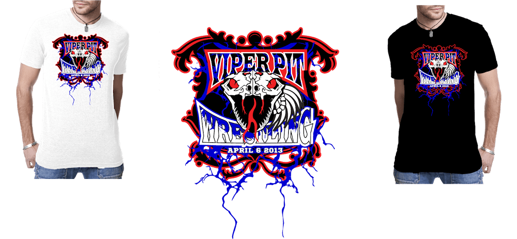 Viper Pit Wrestling logo graphic design