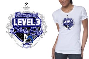 2015 CT Level 3 State Cup Girls Gymnastics Vector Tshirt Logo Design