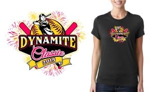 Softball T-Shirt Vector Logo Design 2015 Dynamite Classic