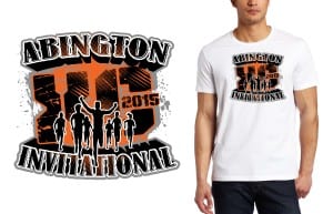 2015 ABINGTON JACK ARMSTRONG TRACK AND FIELD INVITATIONAL cross country tshirt design