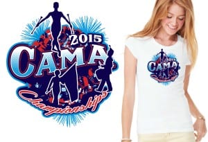 2015 CAMA Championships cool band tshirt design