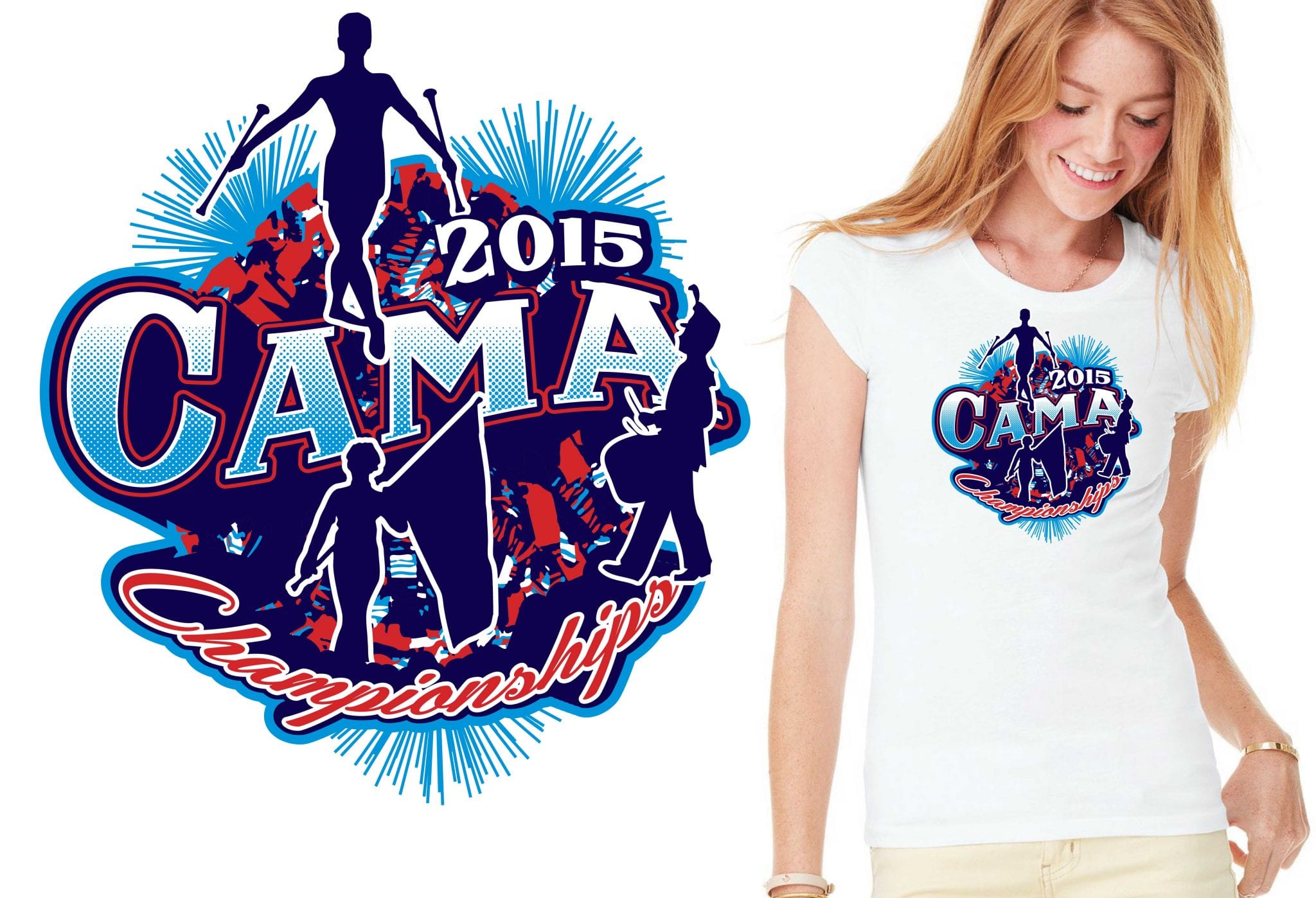 2015 CAMA Championships cool band tshirt design