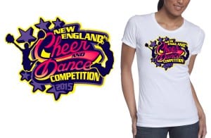 2015 New England Cheer and Dance Competition best tshirt logo design 3