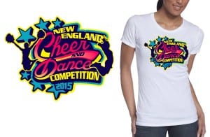 2015 New England Cheer and Dance Competition best tshirt logo design 4