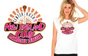 New England Club Lacrosse League awesome tshirt design 2