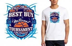 2016 Best Buy National Tournament, vector artwork, logo for tshirt, basketball logo design by UrArtStudio.com