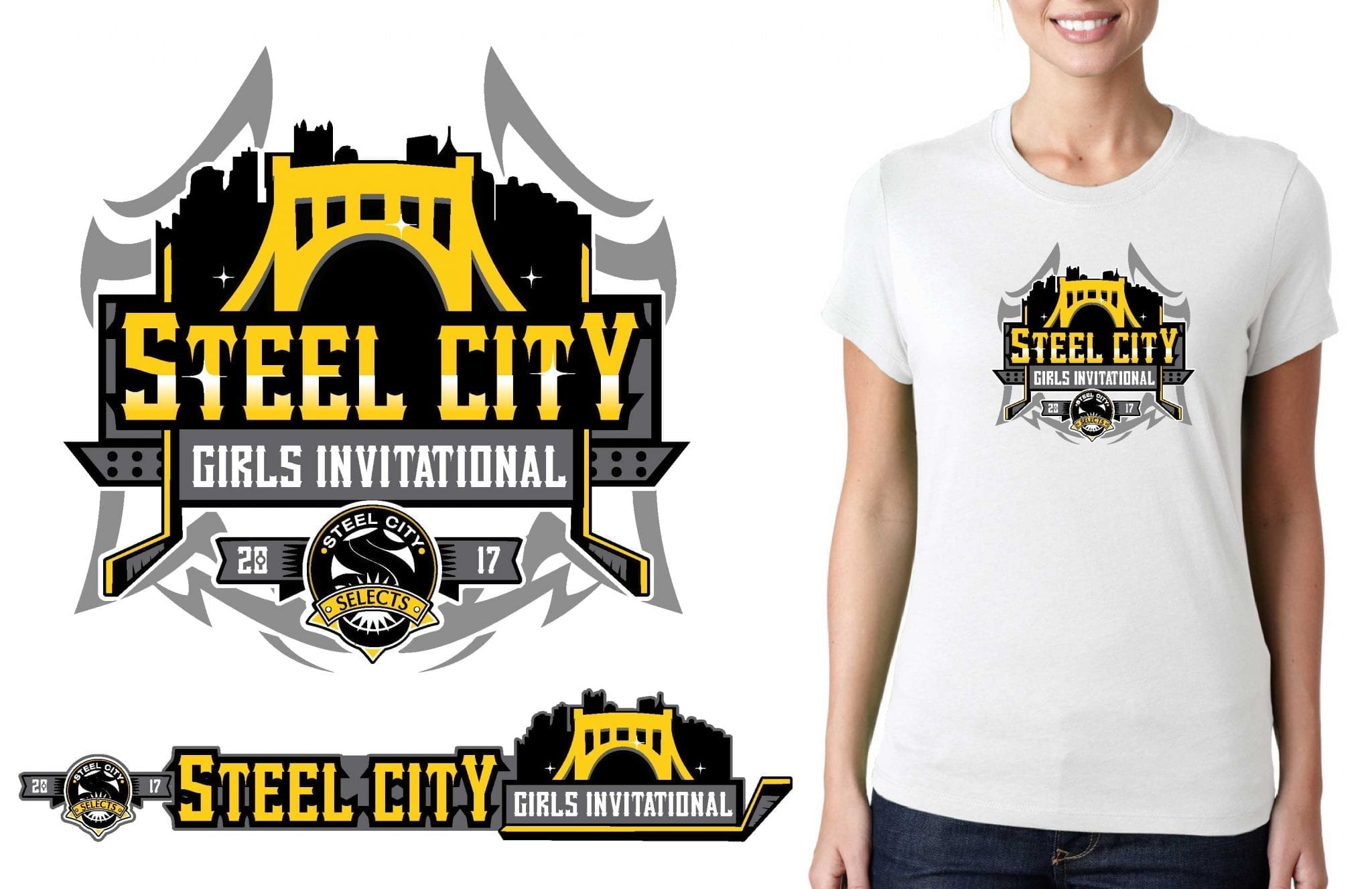 HOCKEY LOGO for 12th-Annual-CGHL-Championship T-SHIRT UrArtStudio