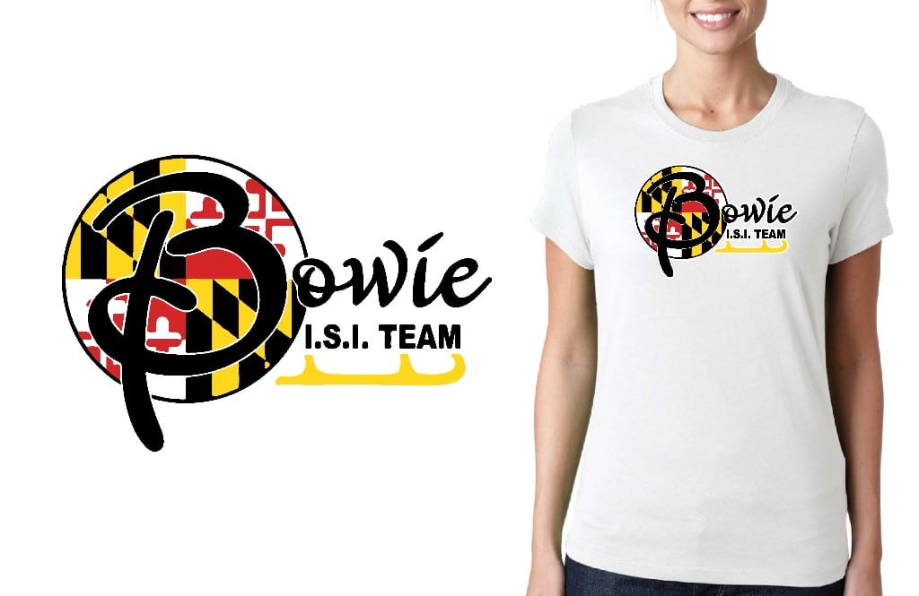 FIGURE SKATING T SHIRT LOGO DESIGN Bowie-Ice-Arenas-Valentines-Invitational BY UrArtStudio