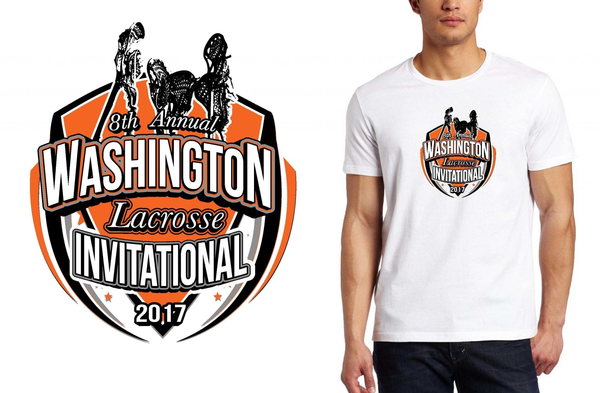 LOGO for 8th-Annual-Washington-Lacrosse-Invitational T-SHIRT UrArtStudio