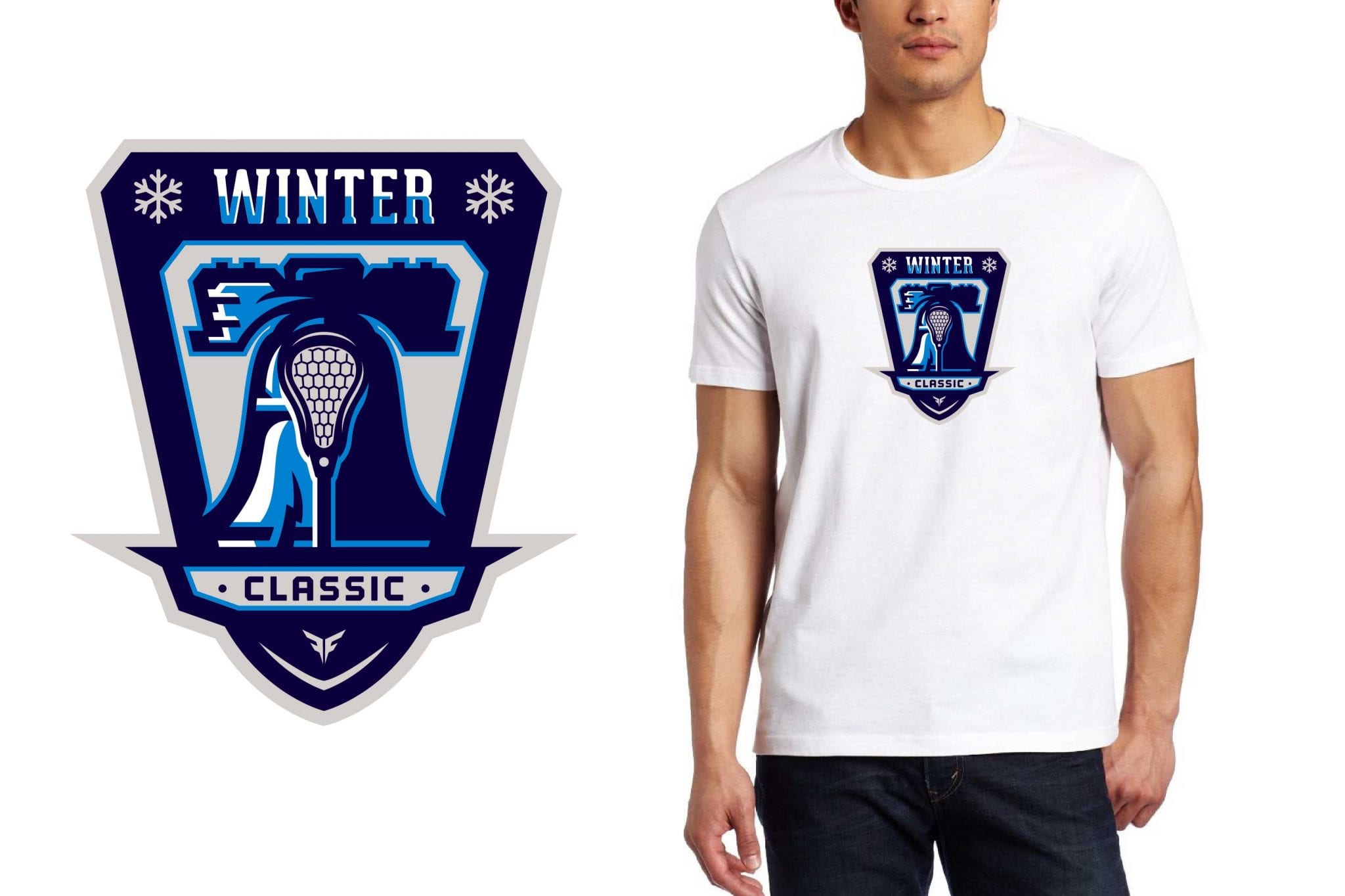 2017 Fusion Winter Classic vector logo design for lacrosse t-shirt UrArtStudio