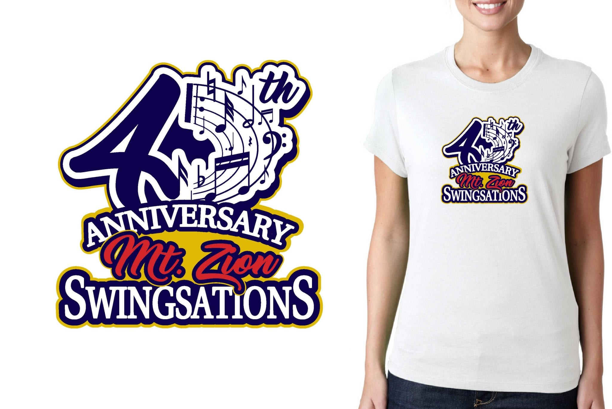 2017 CUSTOM ARTWORK FORM Mt Zion Swingsations vector logo design for t-shirt UrArtStudio