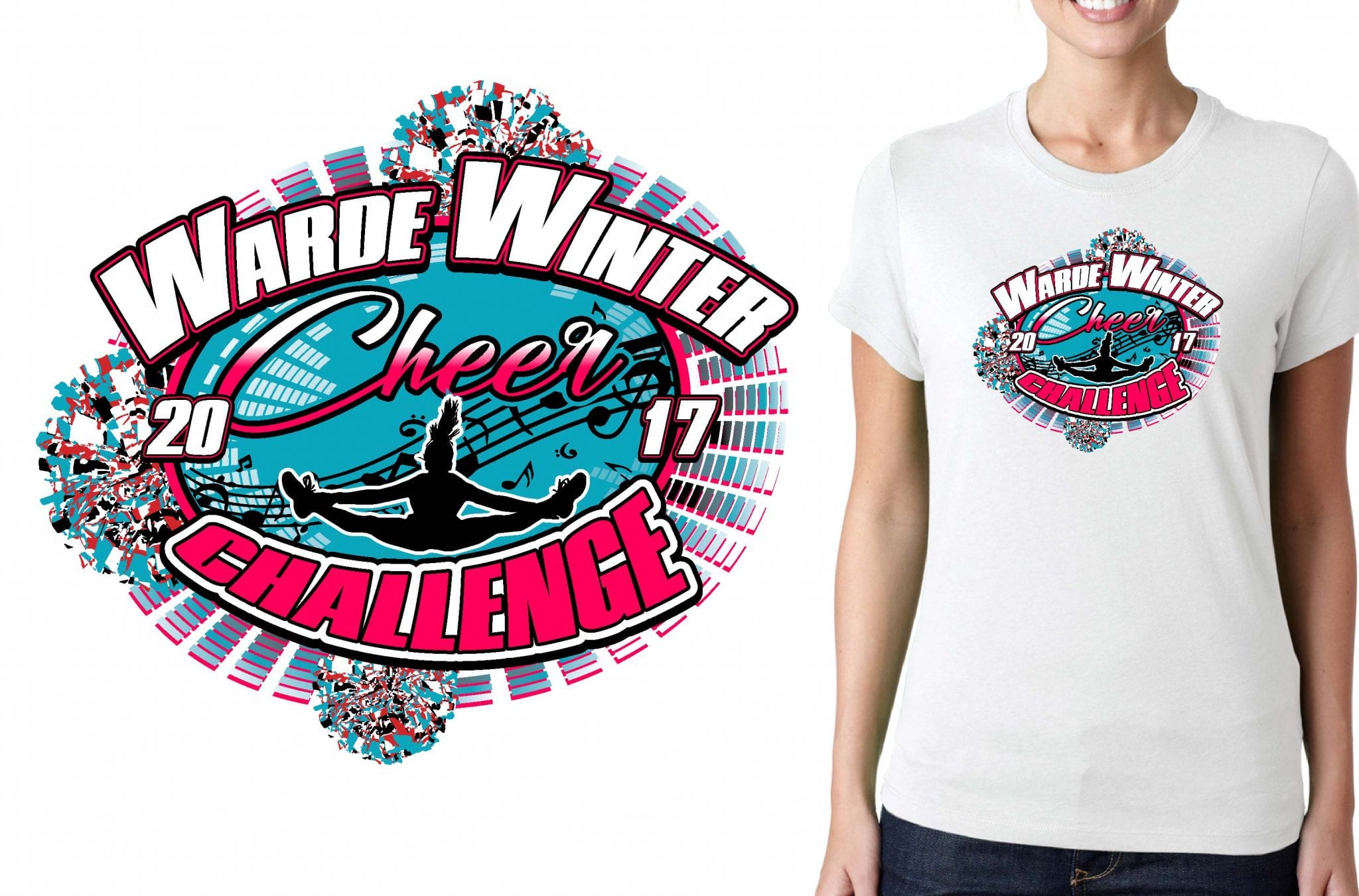 CHEER AND DANCE T SHIRT LOGO DESIGN Warde-Dance-Jam BY UrArtStudio