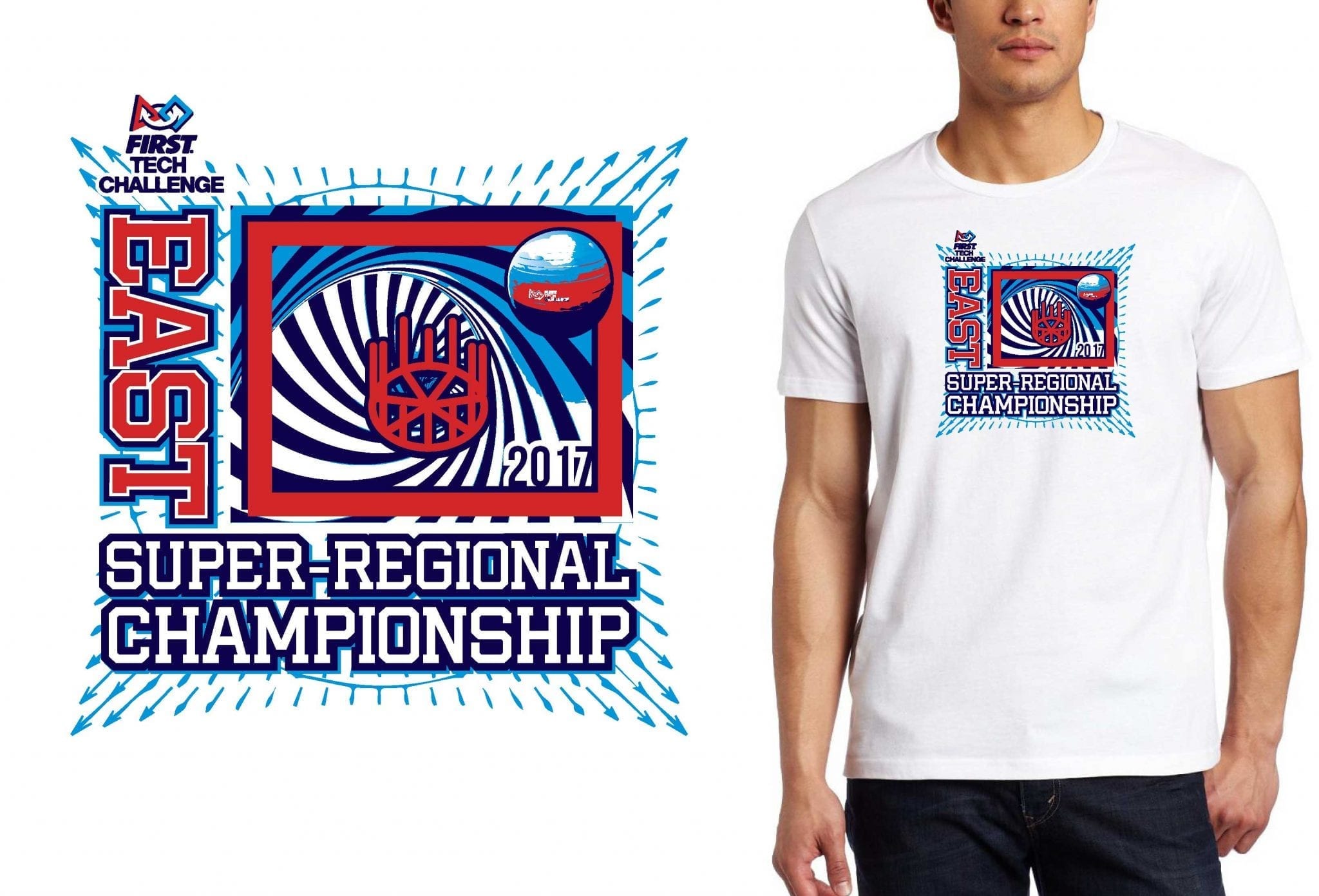 ROBOTICS LOGO for FTC-EAST-Super-Regional-Championship T-SHIRT UrArtStudio