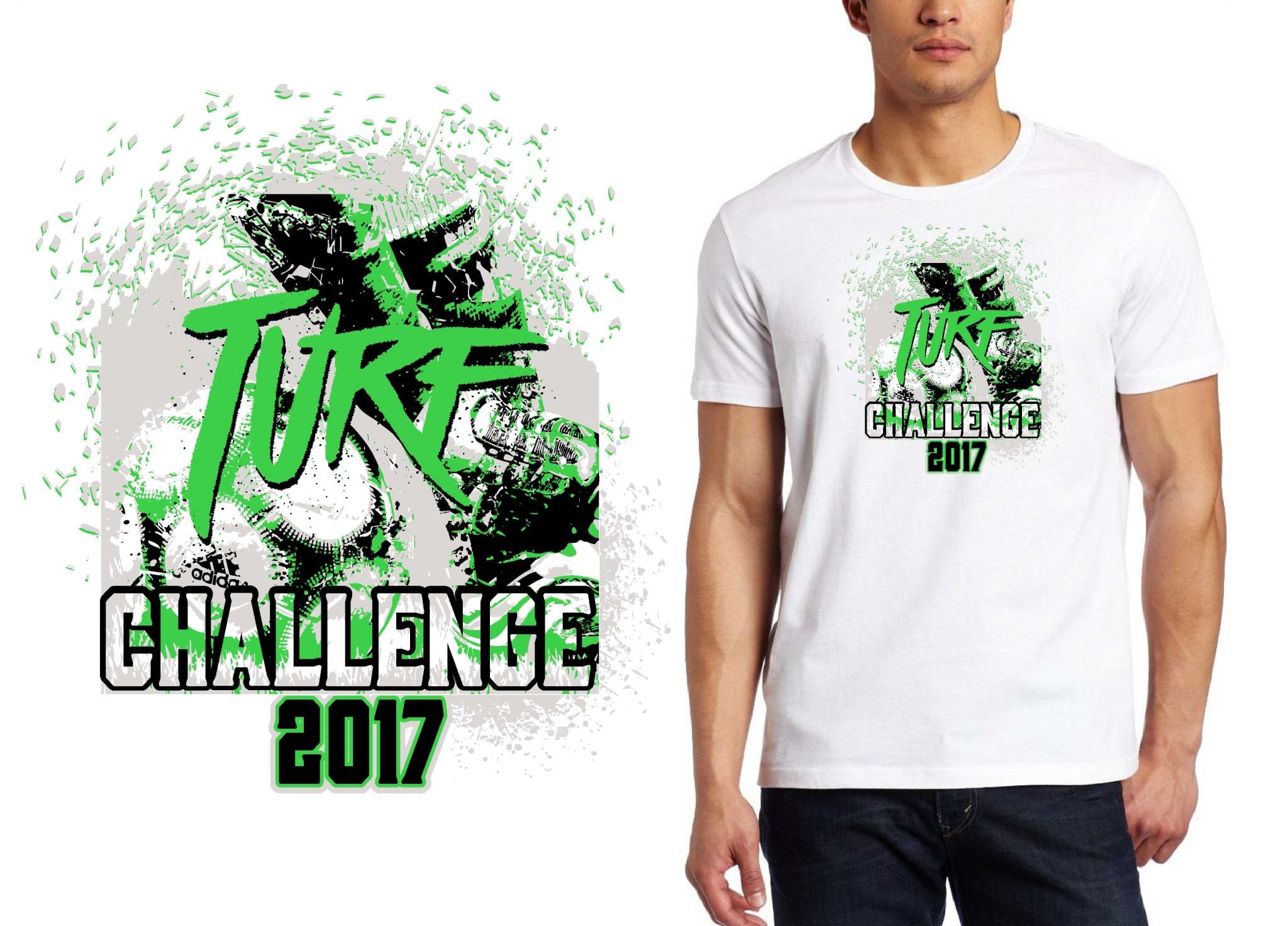 SOCCER LOGO for Turf Challenge T-SHIRT UrArtStudio