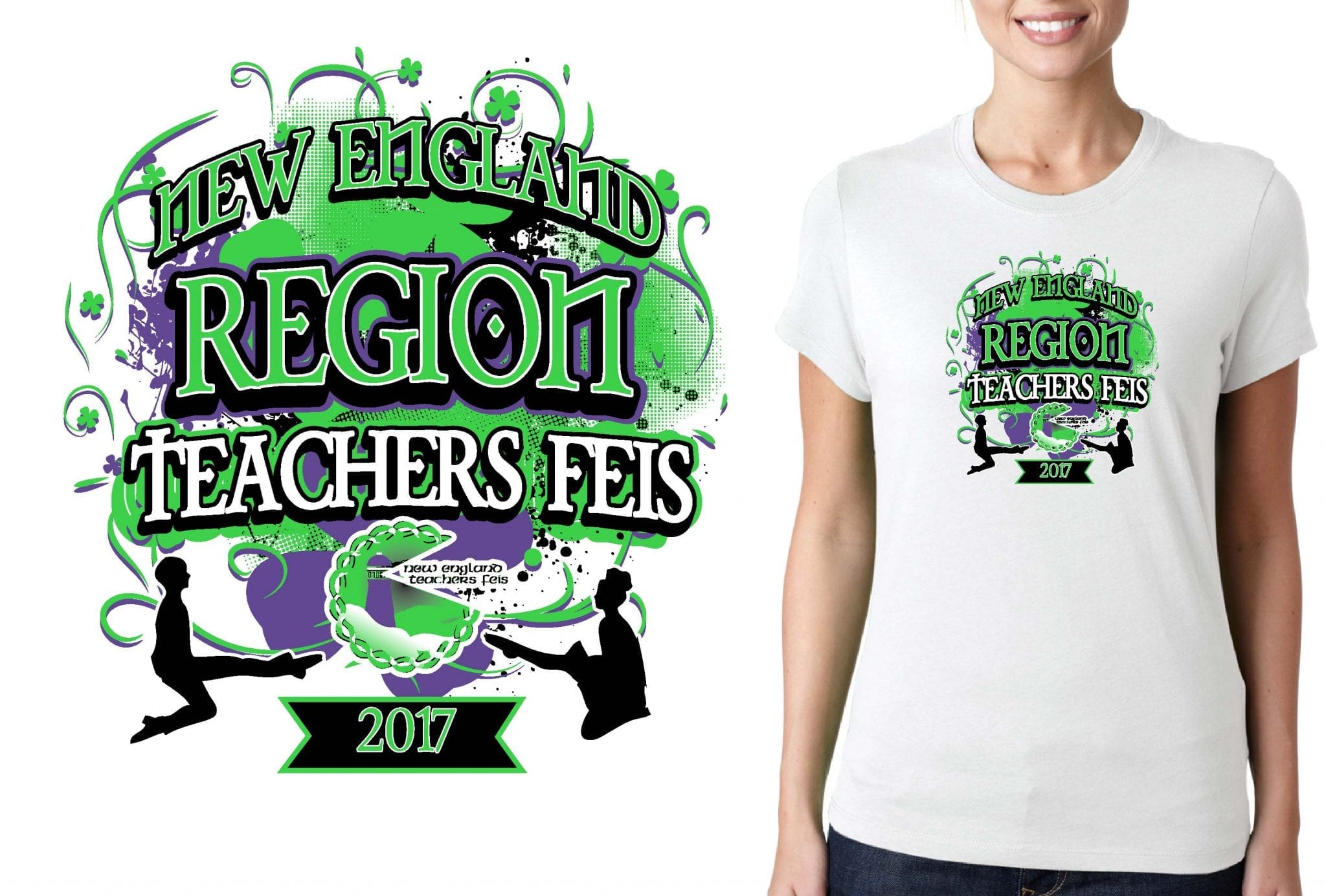 FEIS TSHIRT LOGO DESIGN for 2017-Irish-Dancing-Competition BY UrArtStudio