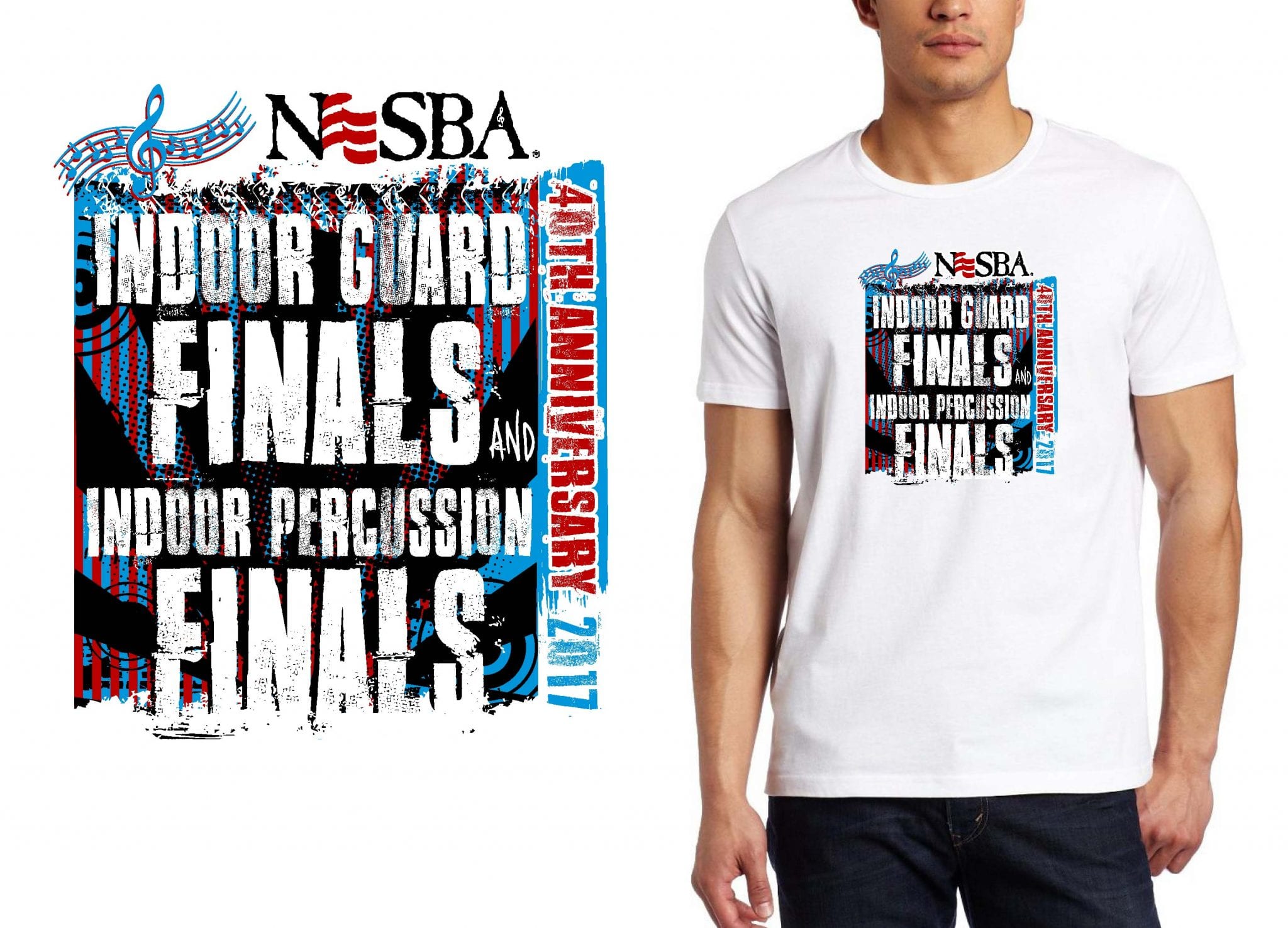 BAND T SHIRT LOGO DESIGN Indoor-Guard-Finals-and-Indoor-Percussion-Finals BY UrArtStudio