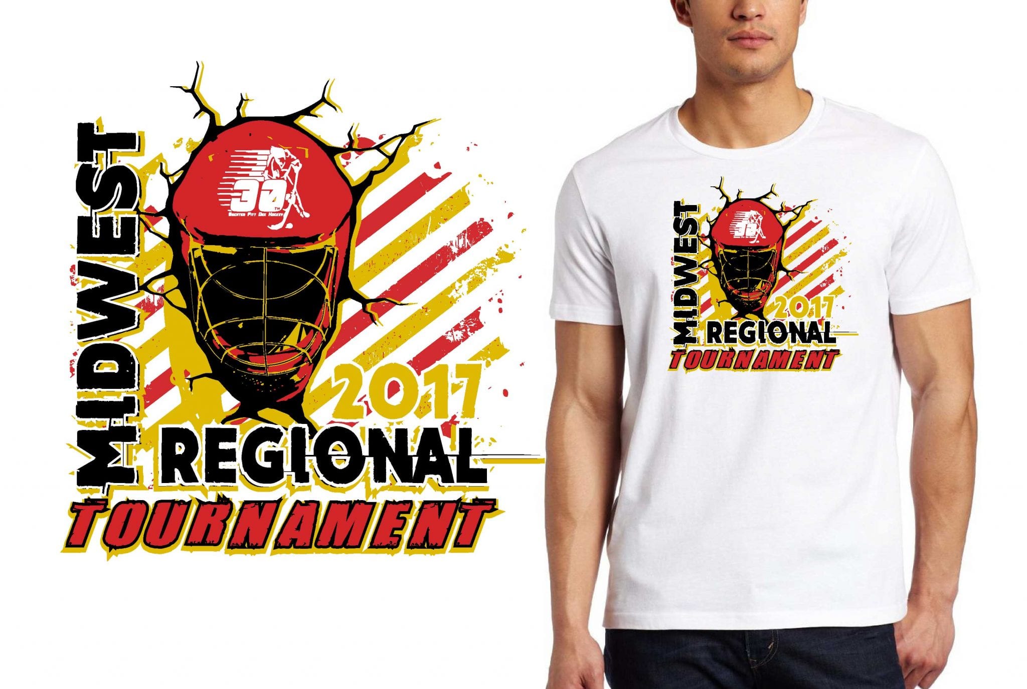 HOCKEY LOGO for Midwest-Regional-Tournament T-SHIRT UrArtStudio