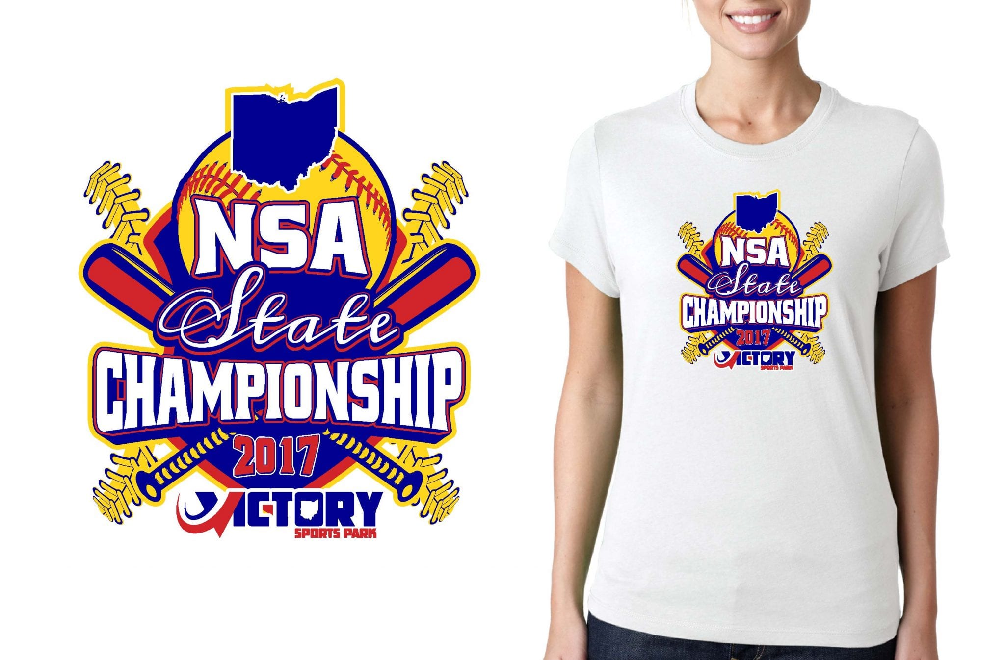 SOFTBALL LOGO for NSA-State-Championship T-SHIRT UrArtStudio