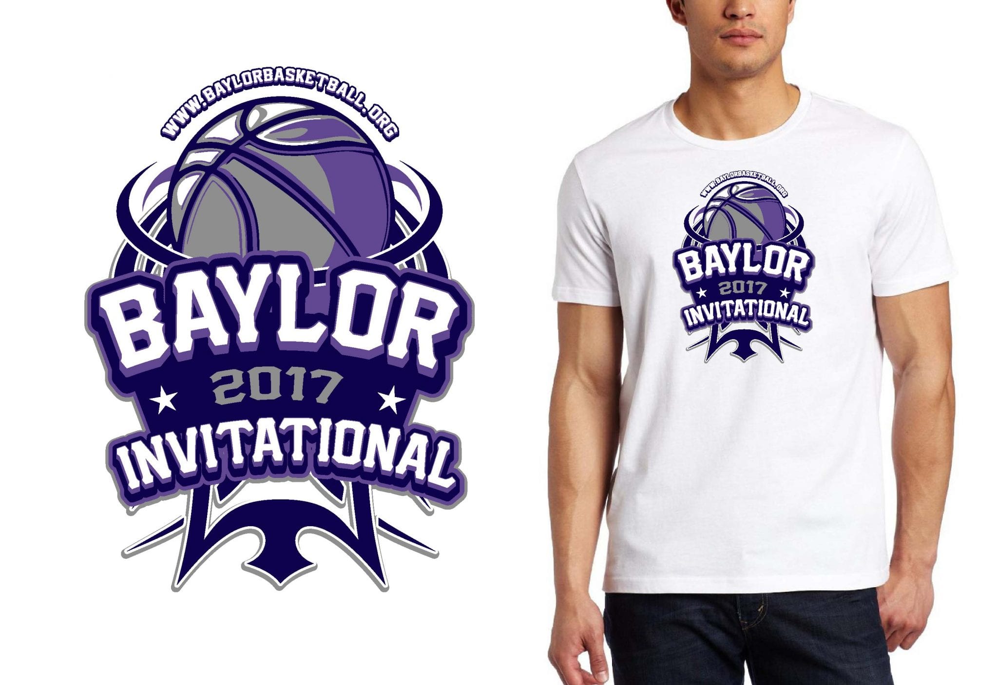 BASKETBALL TSHIRT LOGO DESIGN Baylor-Youth-Invitational BY UrArtStudio