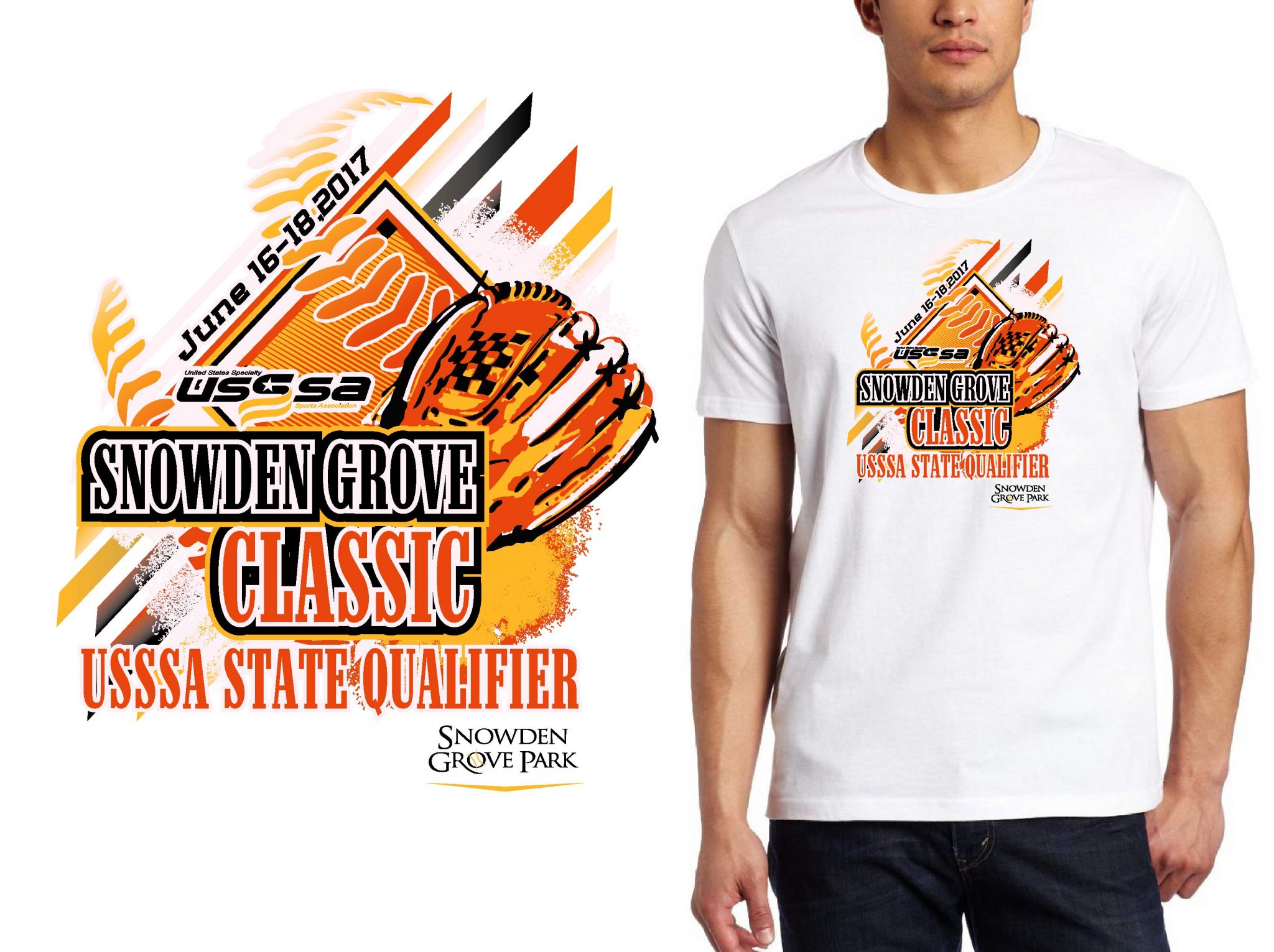 BASEBALL LOGO for Snowden-Grove-Classicip T-SHIRT UrArtStudio