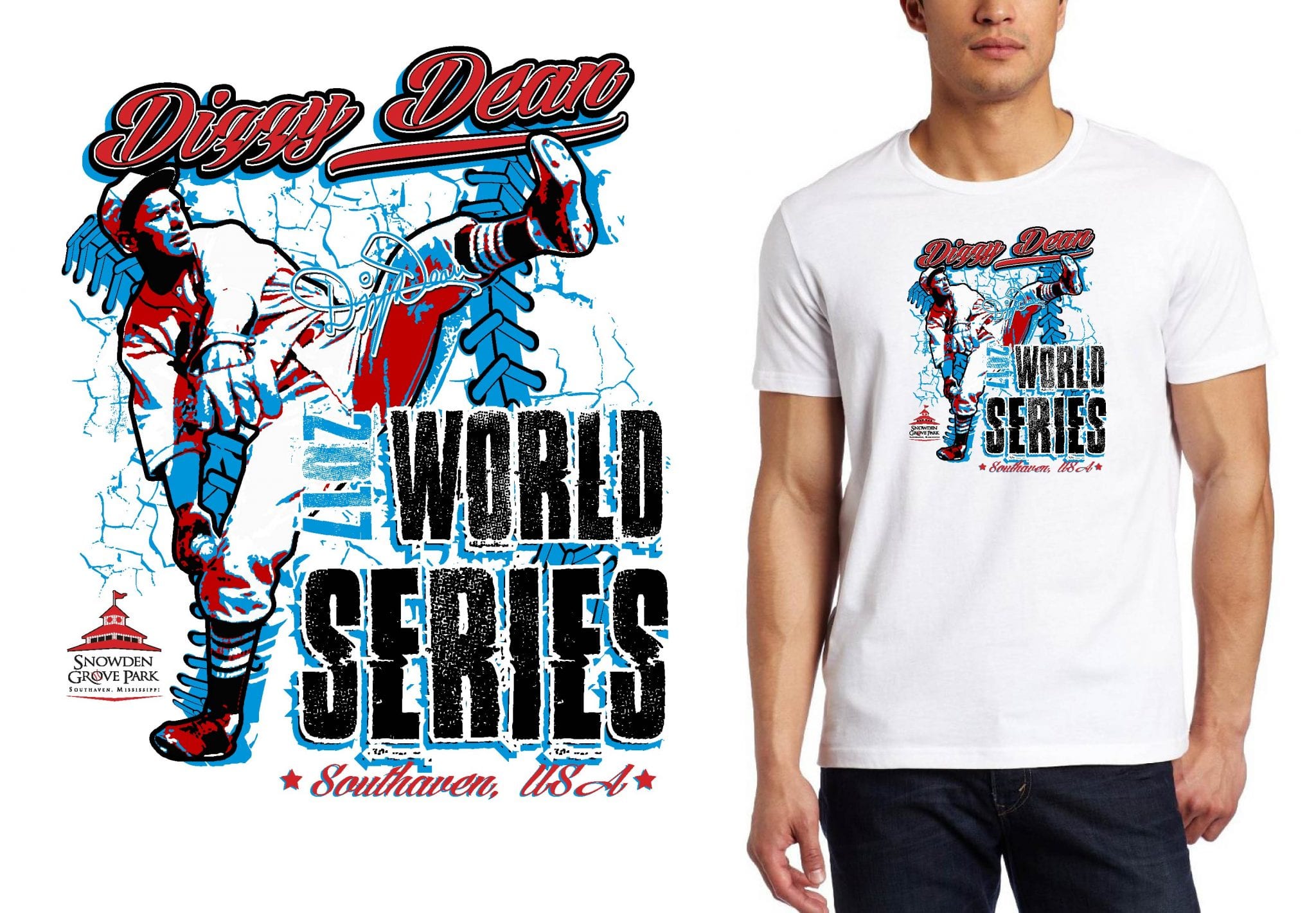 Baseball Tournament Shirt Design - Customized for Printing