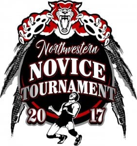 2017 Northwestern Middle School Youth Wrestling vector logo design for t-shirt UrArtStudio