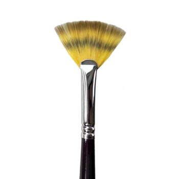 fan brush synthetic bristles
