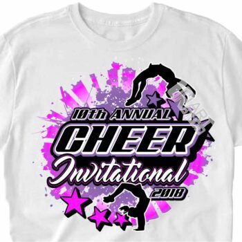 CHEER INVITATIONAL 2018, VECTOR LOGO DESIGN DOWNLOAD