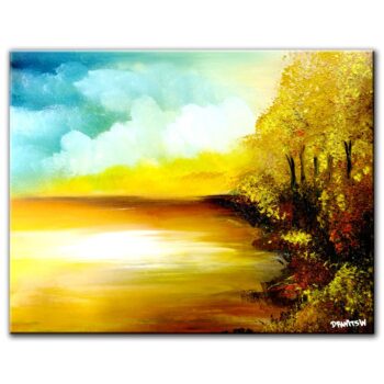Etymology abstract landscape painting