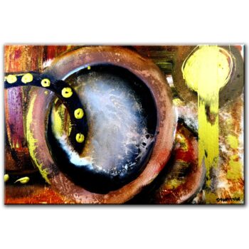 GOLDEN KEY abstract painting
