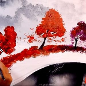 Painting abstract landscape art