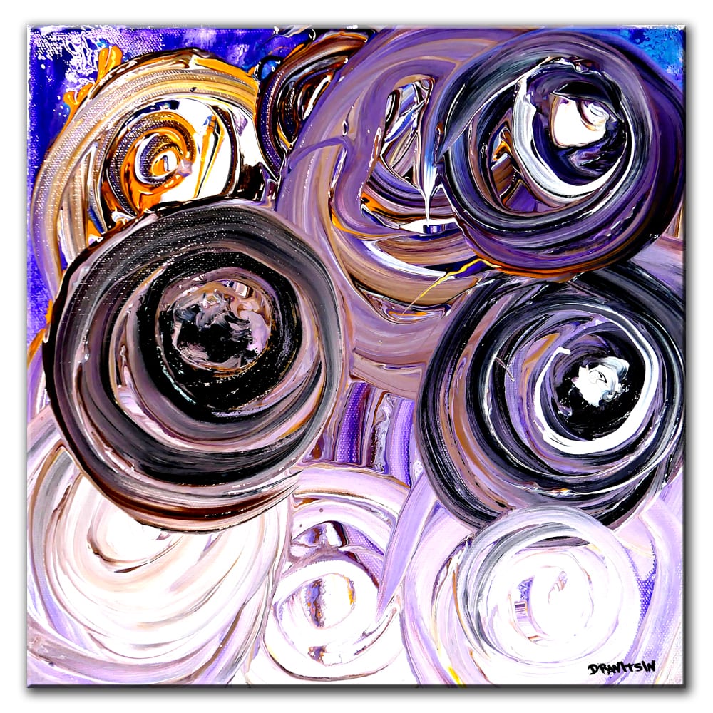 mini circles ABSTRACT PAINTING BY PETER DRANITSIN