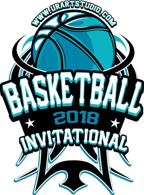 BASKETBALL INVITATIONAL t-shirt vector logo design for print