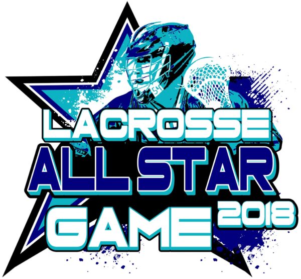 LACROSSE ALL STAR GAME 2018 T-shirt vector logo design for print