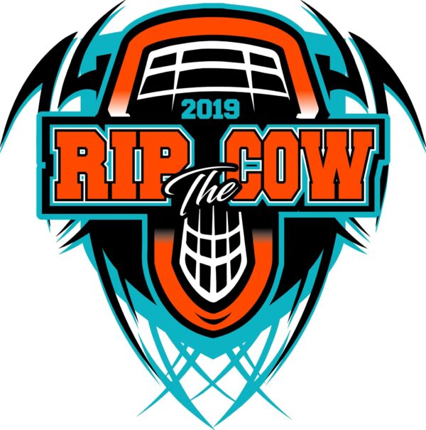 LACROSSE RIP the COW 2019 T-shirt vector logo design for print