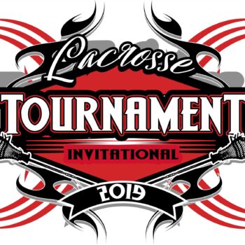 LACROSSE TOURNAMENT 2019 T-shirt vector logo design for print