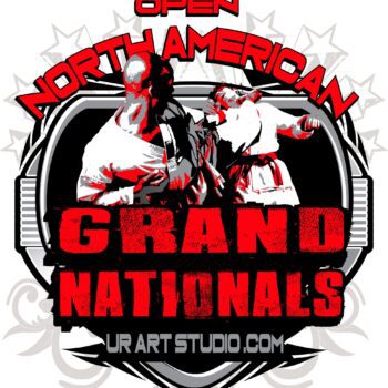 MARTIAL ARTS OPEN NORTH AMERICAN GRAND NATIONALS T-shirt vector logo design for print