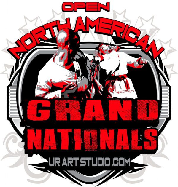 MARTIAL ARTS OPEN NORTH AMERICAN GRAND NATIONALS T-shirt vector logo design for print