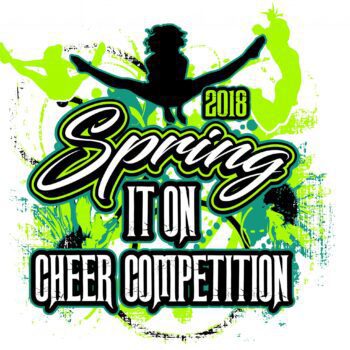 SPRING IT ON CHEER COMPETITION 2018 t-shirt vector logo design for print