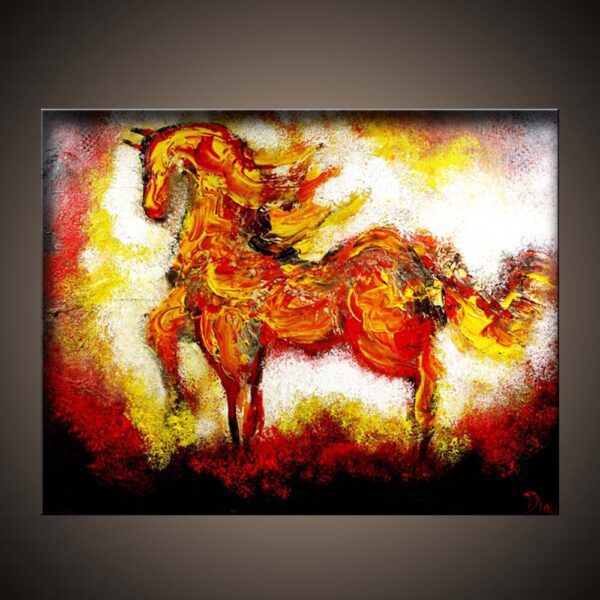 Burning Desire ABSTRACT HORSE PAINTING