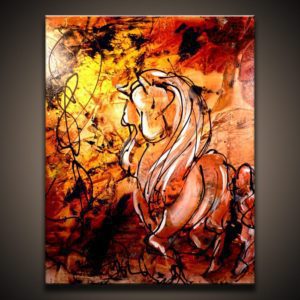 Elegance Comes Natural ABSTRACT HORSE PAINTING