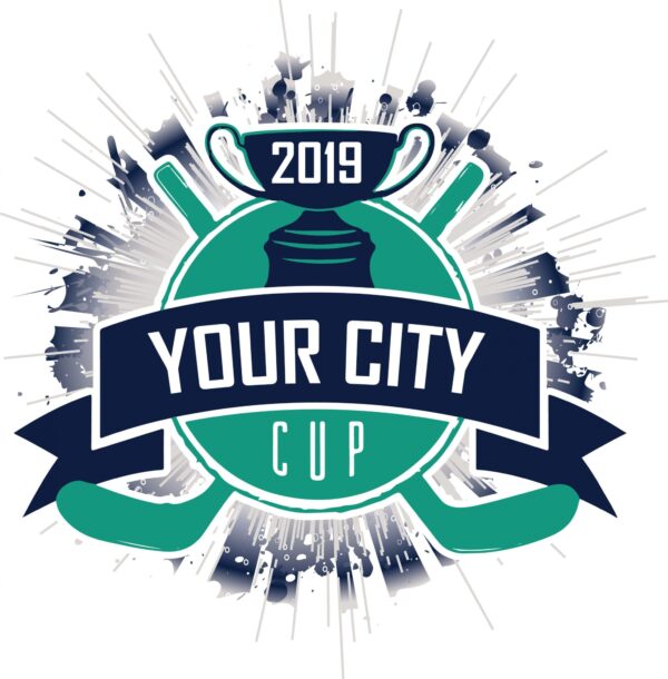 CUSTOMIZABLE HOCKEY CUP 2019 T-shirt vector logo design for print