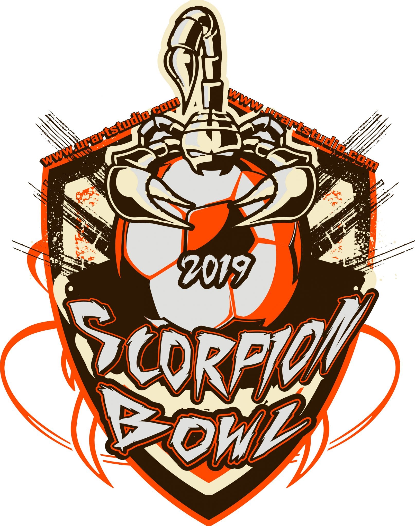 SCORPION-BOWL-SOCCER-customizable-T-shirt-vector-logo-design-for-print-2019