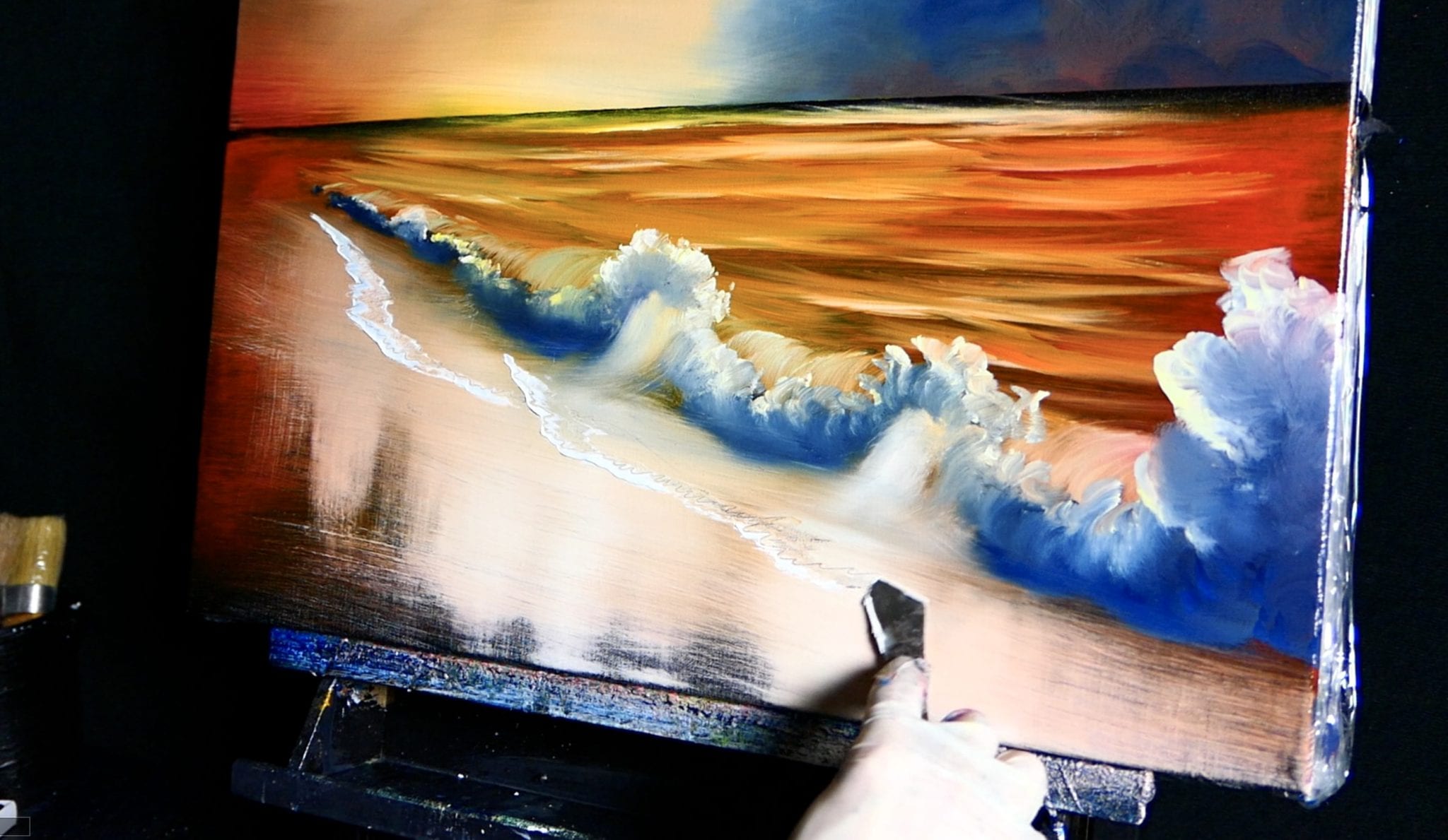 Step-by-Step Painting Tutorial Guide: A Serene Sunset on the Beach