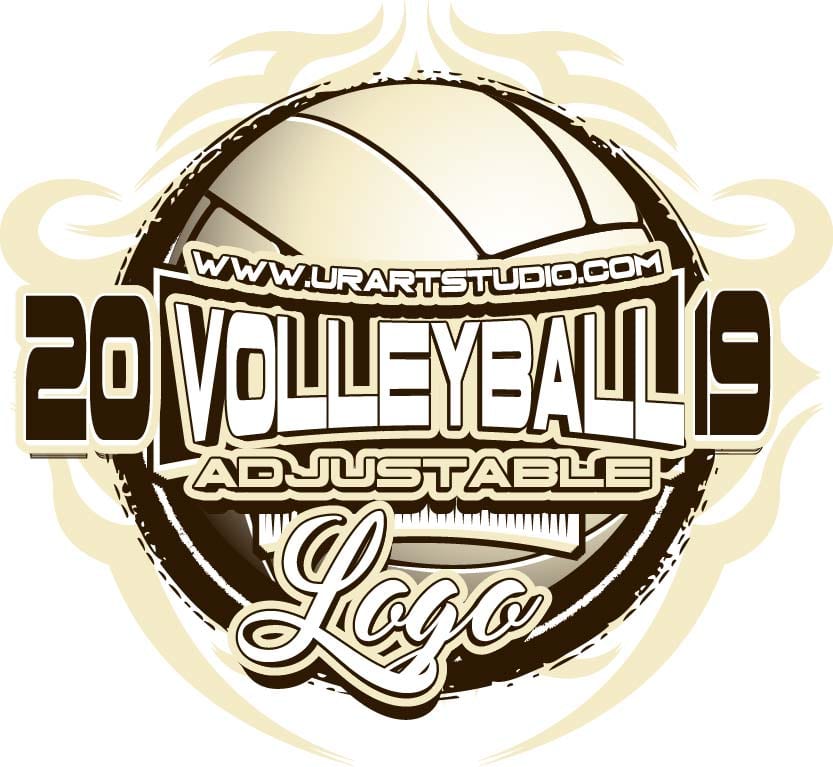 VOLLEYBALL ADJUSTABLE LOGO DESIGN EPS, AI, PDF 011