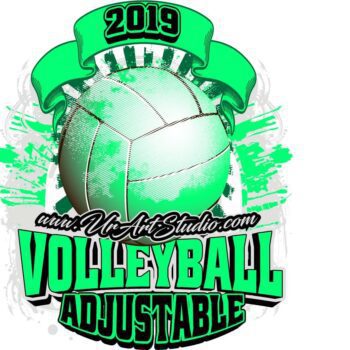 VOLLEYBALL ADJUSTABLE LOGO DESIGN EPS, AI, PDF 015