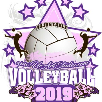 VOLLEYBALL ADJUSTABLE LOGO DESIGN EPS, AI, PDF 016