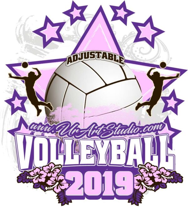 VOLLEYBALL ADJUSTABLE LOGO DESIGN EPS, AI, PDF 016