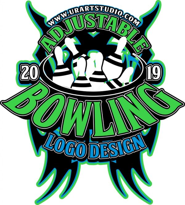 BOWLING ADJUSTABLE VECTOR LOGO DESIGN FOR PRINT AI EPS PDF PSD 502